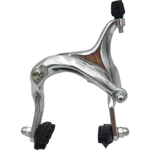 1 Set Bicycle Brake Racing Road Bike Dual Pivot Brake Aluminum Side Pull Caliper Front & Rear 61-79mm C Brake Bike Parts