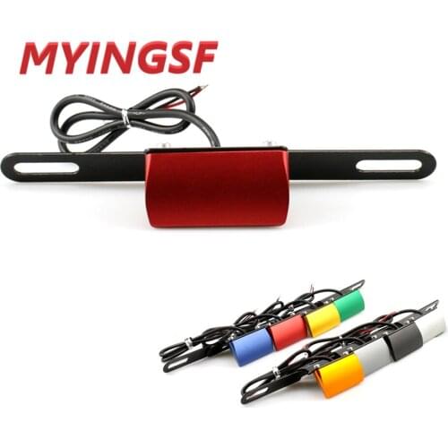 Universal License Plate LED Light For SUZUKI GSF 400/600/650/1200/1250 BANDIT SFV650 TL1000 Motorcycle Accessories CNC Aluminum