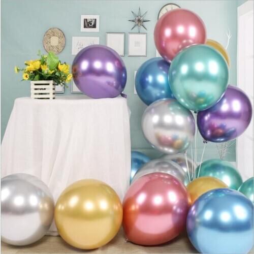 20pcs 12inch Rose Gold Color Balloon Set Birthday Party Wedding Decoration Anniversary Gifts Baby Shower Balloon Metallic Globos
