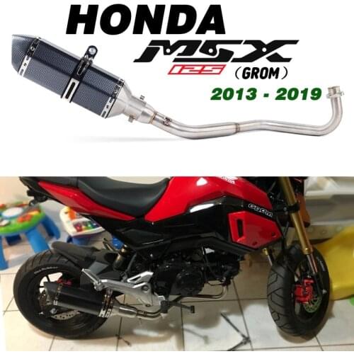 MSX125 MSX 125 M3 Motorcycle Exhaust Muffler Full System Slip On For honda grom MSX125