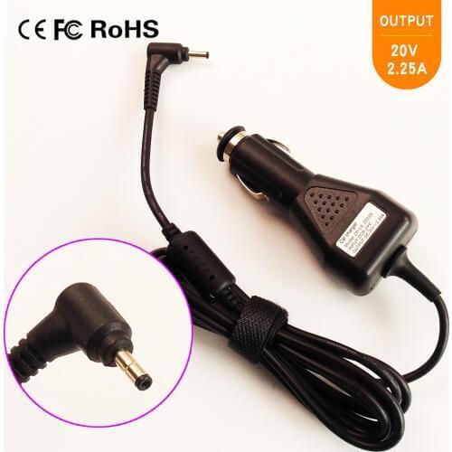 20V 2.25A Laptop Car DC Adapter Charger For Lenovo Chromebook N21 80US ADLX45DLC3A N42-20 3.0mm*1.1mm