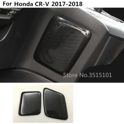 Car Carbon Fibre Middle Front Shift Stall Paddles Left And Right Row Of Decorative Fram For Honda CRV CR-V 2017 2018 2019 2020