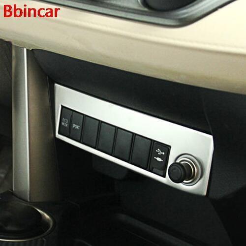 Bbincar ABS Chrome Smoking Cigarette Lighter USB Socket Switch Button Knob Cap Trim Car Auto Sedan Cover For Toyota RAV4 2016