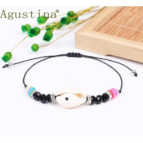 Bohemian shell Bracelets&Bangles For Women Fashion Chain Rope charms Handmade Adjustable Cuff Bangles Beads Beach Jewelry