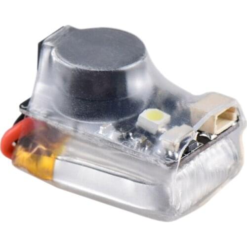 JHE42B Finder Buzzer 110DB Decibel Auto Alarm High Brightness LED Light with Battery Seeker for FPV Racing Drone Flight Controll