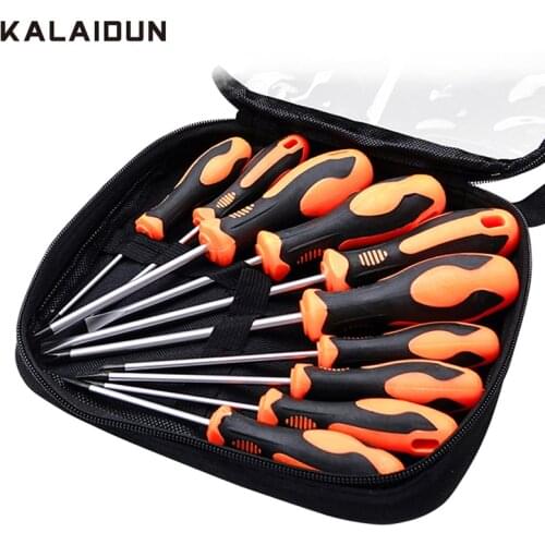 KALAIDUN Insulated Screwdriver Set Magnetic Torx Bit Set Phillips Slotted Screw Driver Bits CR-V Electrical Repair Hand Tools