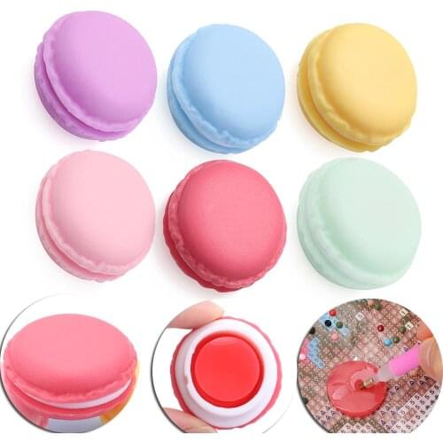 Macaron Diamond Painting Glue Clay Storage Box Drilling Mud Embroidery Cross Stitch Storage Container DIY Nail Tools