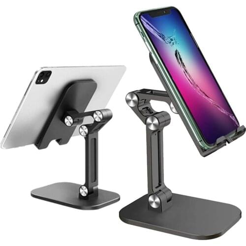 Desk Phone Holder For Tablet Smartphone Adjustable Universal Portable Bracket Foldable Mobile Stand For iPhone 12 Pro Max 12mini