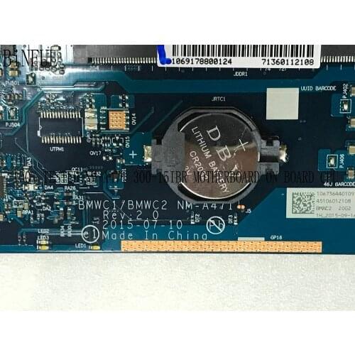 BRAND NEW BMWC1/BMWC2 NM-A471 MAINBOARD FOR LENOVO 300-14IBR LAPTOP MOTHERBOARD ONBOARD N3060 CPU PLEASE COMPARE