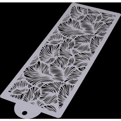 Peacock Lace Stencil for Wedding Cake Design Plastic Template Mold Painting Stencil Decorating Bottle Fondant Tools Bakeware