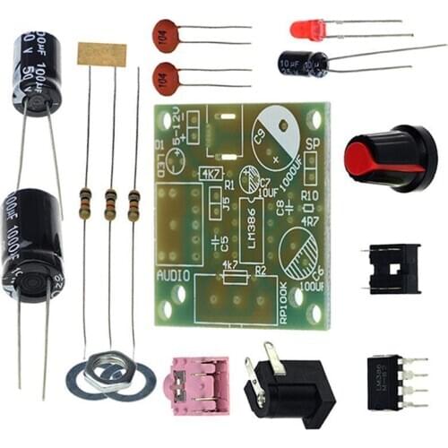 LM386 ultra-micro mini power amplifier board, low power TDA2030 kit 3~12V, better than consumption U0F1