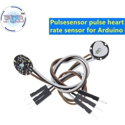 10PCS Pulsesensor pulse heart rate sensor for Arduino PLR open source hardware development pulse sensor