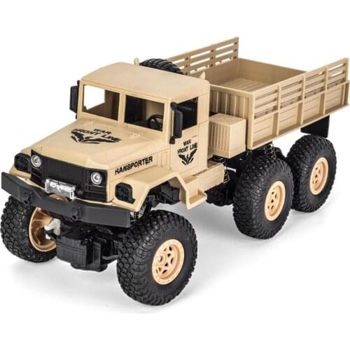 Q69 RC Military Truck Off-road Vehicle Simulation Military Model 1:18 Childrens Toys Remote Control Truck Crawler Army Car