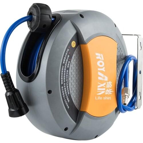 Auto-retractable Hose Reel Hanging Auto Repair Pneumatic Tools 12*8mm Air Pipe Bobbin Winder Automatic Recovery Reel