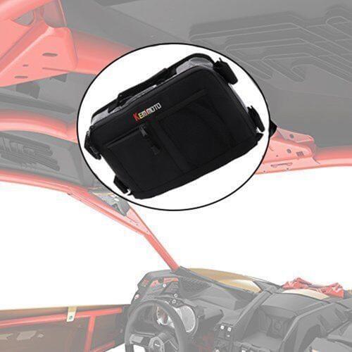 KEMiMOTO UTV Bag Over head Roof tent Bag Overhead Storage Bag For Can Am Commander Maverick X3