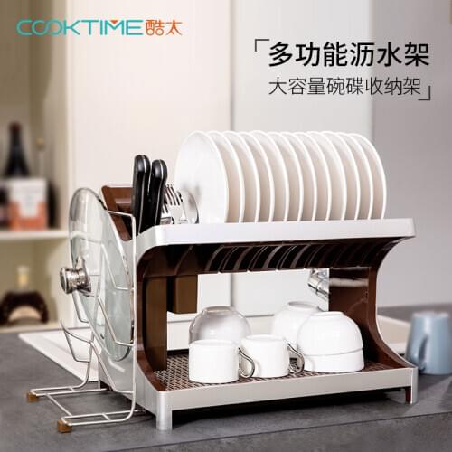 Dish Rack Storage Put Dish Rack Chopsticks Knife Multi-functional Kitchen Table-board Storage Dry Dish Rack Draining Shelf