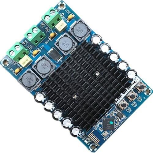 XH-A102 New 4.1 HD Bluetooth TDA7498 DC12-24V 100W + 100W high power digital amplifier board