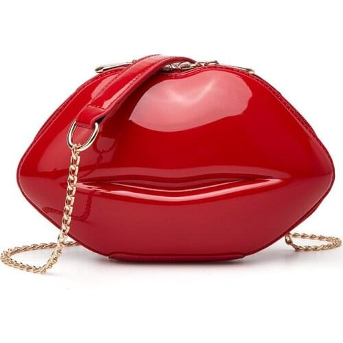 Ladies Large Capacity Lip-shaped Bag Luxury Designer Women Chain Purse Female Messenger Wallet Crossbody Bag bolsa de ombro