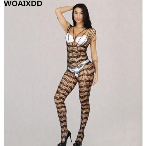 Plus Size Open Crotch Full Body Stockings Sexy Fishnet Large Mesh Teddies Babydolls Erotic Intimates Bodysuits Female Lingerie