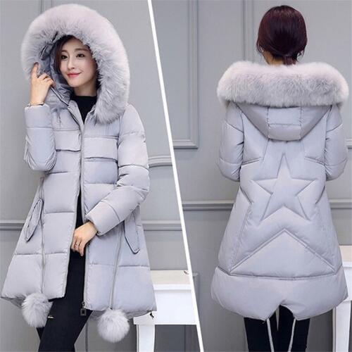 Winter women jacket 2019 new fashion warm jacket women parkas fur collar thick hooded plus size winter coat women