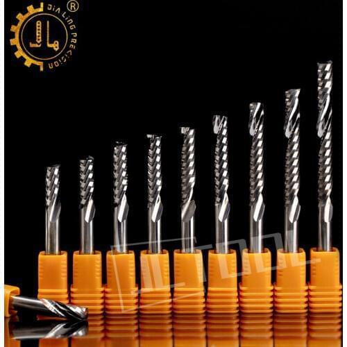 Single Flute Router Bits 1PC 3.175mm cnc milling cutter cnc router bits end mill
