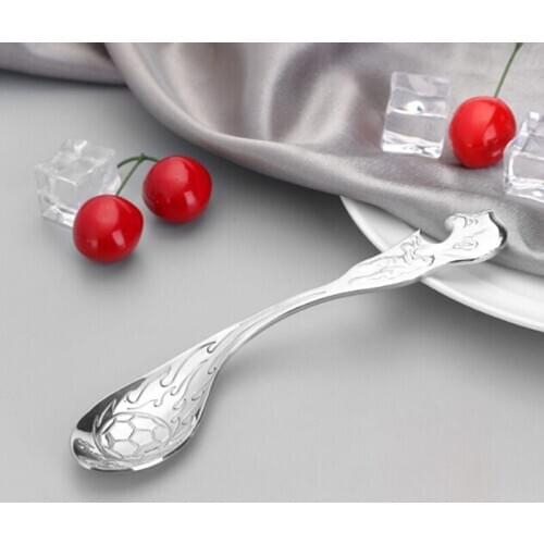 1pc Multifunction Drinking Tools With Bottle Opener Stainless Steel Creative Soccer Spoon Football Coffee Tea Spoon Flatware