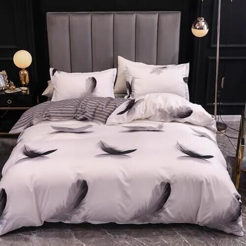 3pcs Linens single double bed line bedding set Nordic bed cover duvet cover set Quilt Covers Pillowcase Textiles for Home decor