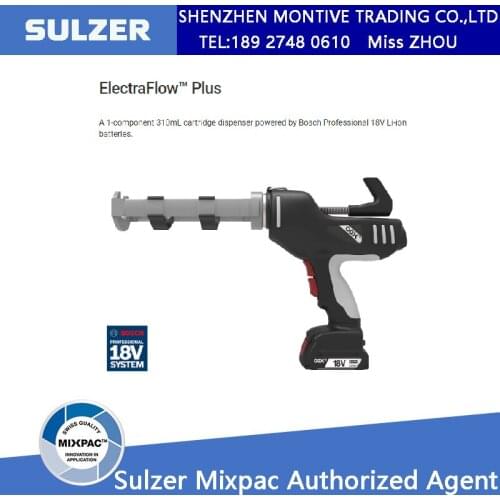 SULZER COX ElectraFlow Plus A 1-Component 310mL Cartridge Dispenser Powered By Bosch Professional 18V Li-ion Batteries