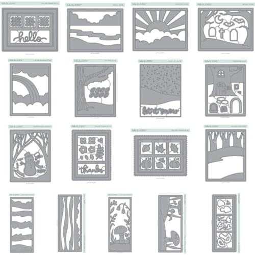 AliliArts Metal Cutting Dies frames diy Scrapbooking Photo Album Decorative Embossing PaperCard Crafts Die 2020