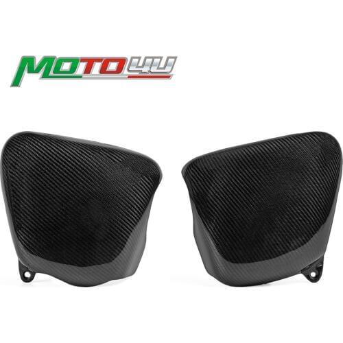 Carbon Fiber Side Fairing Battery Cover Motorcycle Parts For Triumph BONNEVILLE T100 SE ACE Thruxton 900 Scrambler 2001-2015