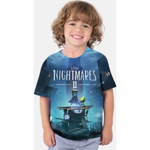 Children Little Nightmares 2 3D Print T Shirts Boys Girls Cartoon Anime T-shirts Toddler Tee Tops Camiseta Summer Kids Tshirts
