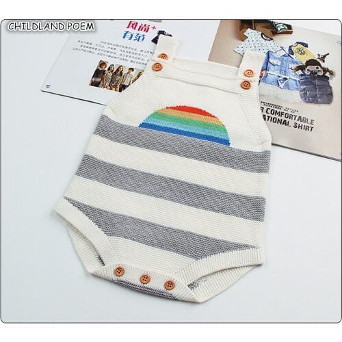 Baby Knitted Clothes Infant Baby Boys Romper Knit Baby Romper For Girls Woolen Sleeveless Baby Jumpsuit Overalls Toddler Clothes