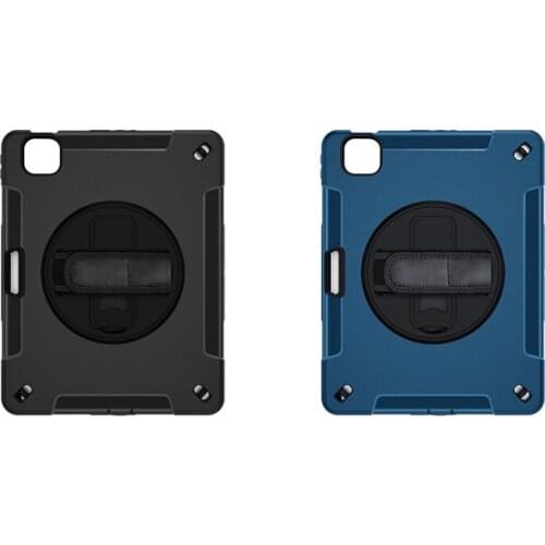 For iPad Pro 2021/2020 11 Inch Protective Case Child Drop Proof Case with Pen Slot 360° Rotating Protective Case