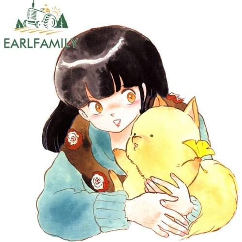 EARLFAMILY 13cm x 12.2cm for Urusei Yatsura Auto Bumper Window Car Stickers Waterproof Scratch-proof Fashion DIY Vehicle Decal