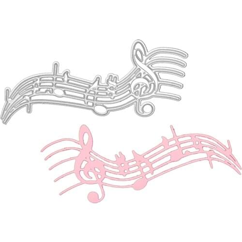 Julyarts Music Letter Frame Dies Scrapbooking Cutting Dies For Scrapbooking Embossing Decorative Crafts DIY Wedding Paper Cards