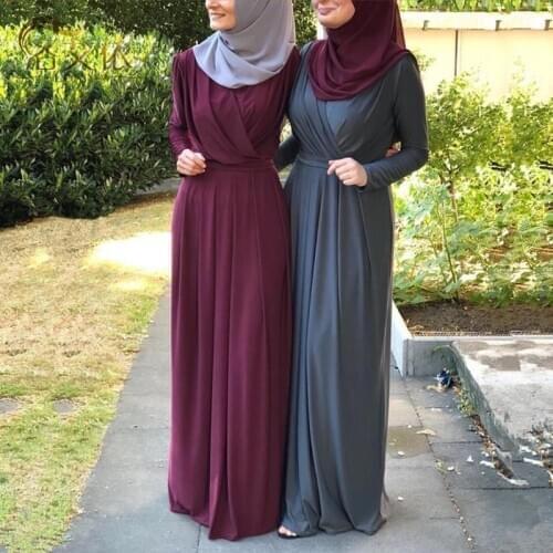 Kaftan Dubai Abaya Turkey Muslim Fashion Hijab Dress Islam Clothing Abayas Maxi African Dresses for Women Vestidos