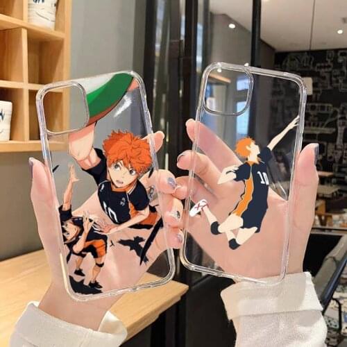 Haikyuu Anime volleyball boy Phone Cases Transparent for Clear iPhone 11 12 mini pro XS MAX 8 7 6 6S Plus X 5S SE 2020 XR