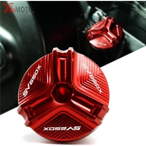 Oil Filler Cap For SUZUKI SV650 SV650S SV650A SV650X SV 650 Motorcycle Accessories Engine Oil Drain Plug Sump Nut Cup Cover