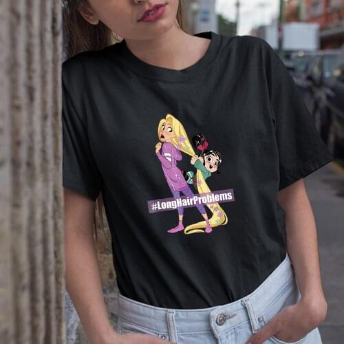 Summer New Products T Shirts Female Fashion Short Sleeve Top Dropship Vanellope Printing Color Women T-shirts Comfortable Trend