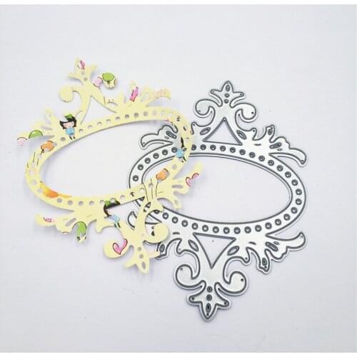 Metal Makeup mirror paper die cutting dies for Scrapbooking/DIY Easter wedding Halloween Easter card