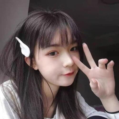 Anime Cute Angel Wings Hair Clips Cartoon Plush Barrette Hairpin Hair Accessories for Women Girls Hairclip Headwear Gift