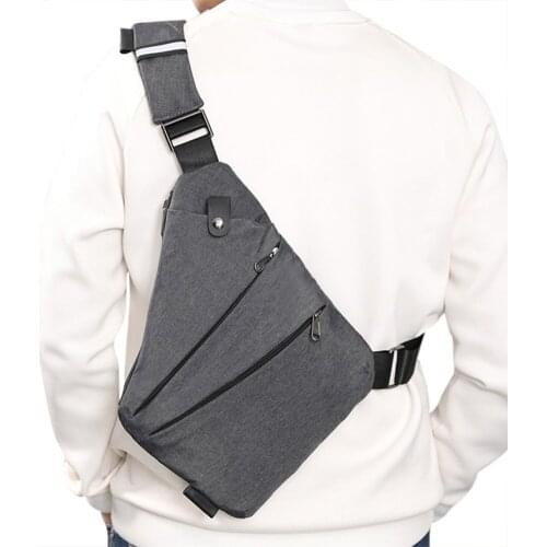 Men Bag Oxford Anti Theft Chest Bags For Outdoor Sport Travel Hiking 30 x 25 x 2cm