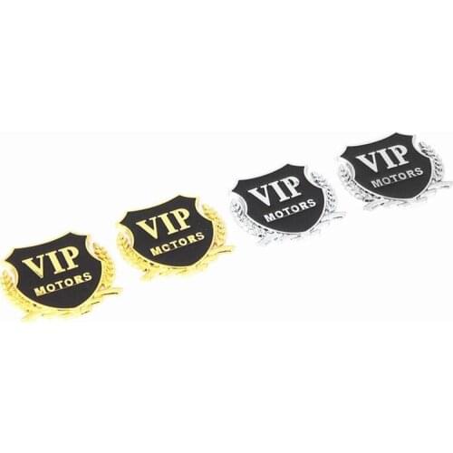 2PCS Car Sticker MOTORS Emblem Badge VIP Decal For BMW Mini Cooper R53 R55 R56 R57 R58 R59 R60 R61 For Porsche Cayenne Macan