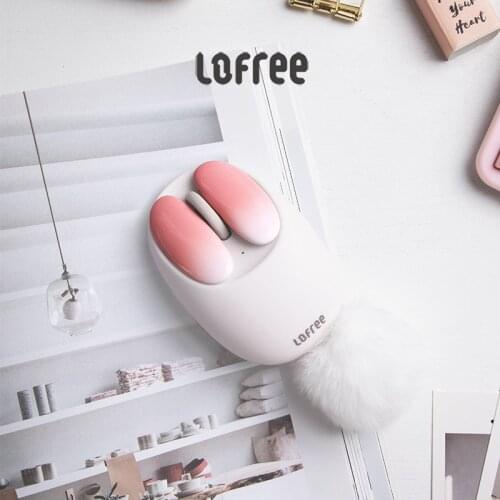 New Lofree petal Wireless bluetooth mouse OE904 Creative Manicure modeling business office game charging mouse for girl