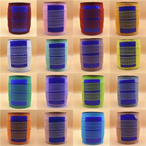 Wholesale 300 Yards/Roll Beautiful Lace Ribbon Tape 45mm Lace Trim Fabric DIY Embroidered Sewing Decoration african lace fabric