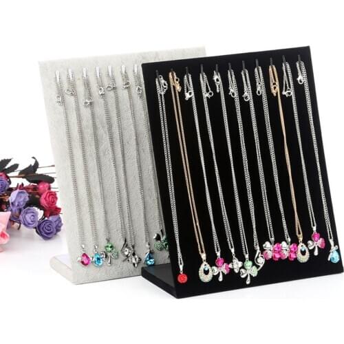 Jewelry organizer Velvet Necklace Chain Jewelry Display Earring Holder Bracelet Organizer Easel Stand Rack jewellery organizer