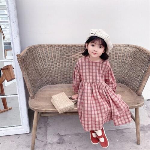 Girl Dress Kids Baby Gown 2021 Red Stripe Spring Autumn Toddler School Uniform Dresses Christmas Cotton Children Clothing
