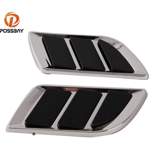 POSSBAY Universal Car Decorative Outlet Air Intake Duct Flow Grille Decoration Sticker Automobile Air Flow False Filter Vents