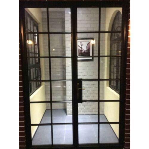 Rustic exterior doors steel doors iron french doors id-1