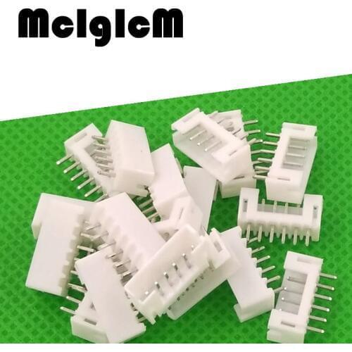 MCIGICM 1000pcs male material PH2.0 2mm 6 pins Connectors Leads pin Header PH-6A straight 2.0mm pins Free shipping